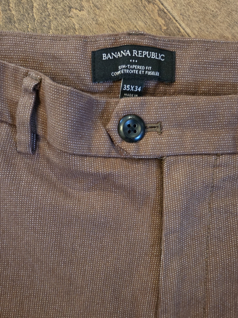 Banana Republic Slim-Tapered Men's Pants in Brown
